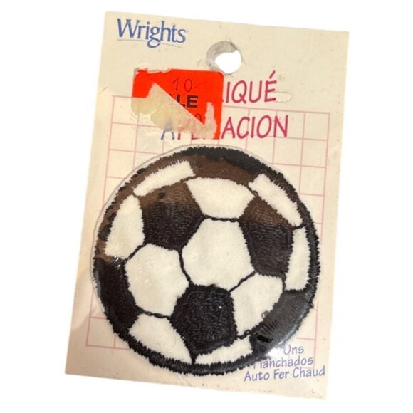 Wrights Sports Iron On Appliqué Patches Lot Soccer Ice Skate Hockey Baseball - Picture 3 of 9